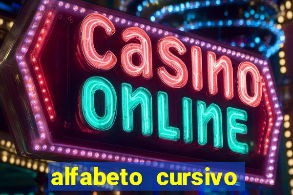 alfabeto cursivo pontilhado para imprimir pdf