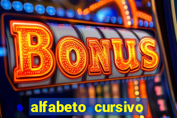 alfabeto cursivo pontilhado para imprimir pdf