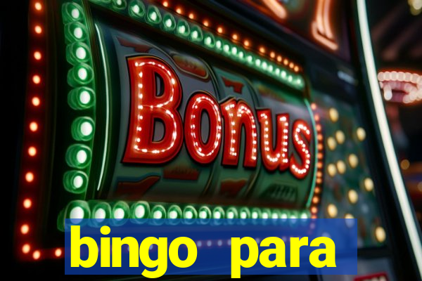 bingo para despedida de solteira para imprimir