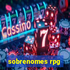 sobrenomes rpg