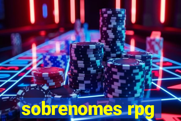 sobrenomes rpg