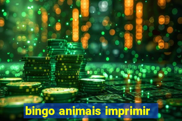 bingo animais imprimir