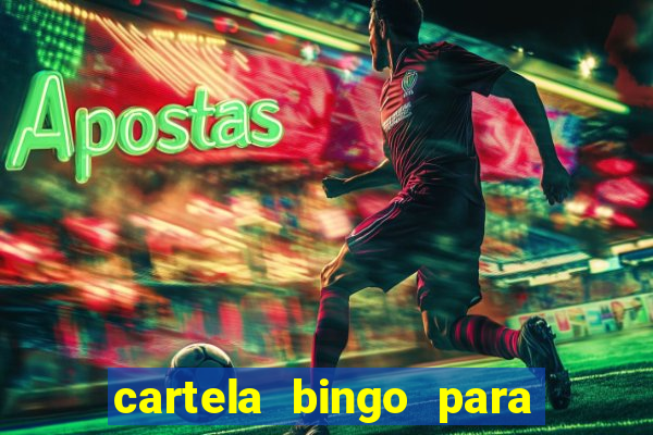 cartela bingo para cha de cozinha imprimir gratis