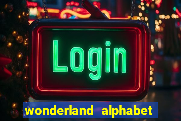 wonderland alphabet comic studio