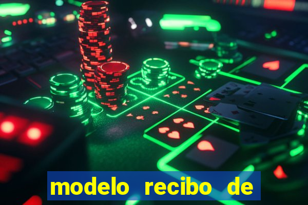 modelo recibo de pagamento autonomo