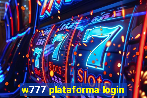 w777 plataforma login