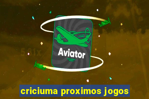 criciuma proximos jogos