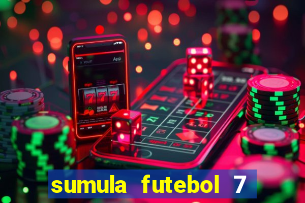 sumula futebol 7 society excel