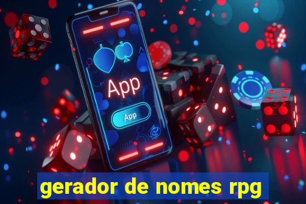 gerador de nomes rpg