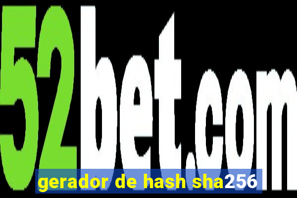 gerador de hash sha256