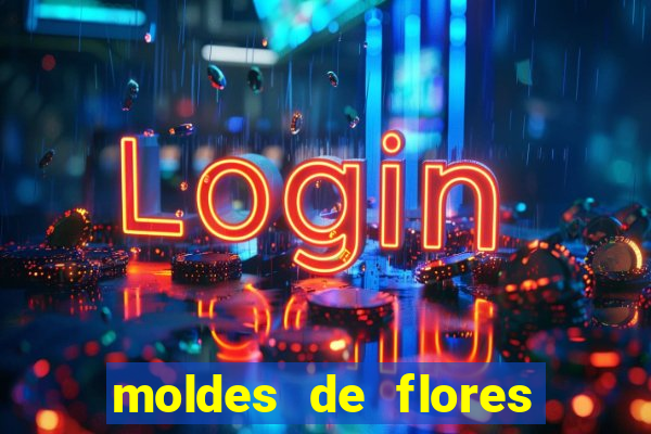 moldes de flores gigantes para imprimir