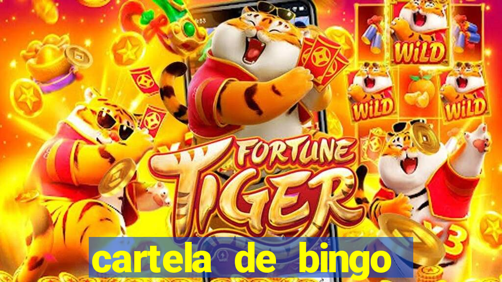 cartela de bingo cha de bebe