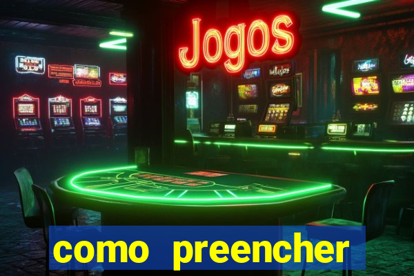 como preencher recibo de pagamento