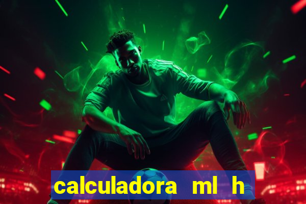 calculadora ml h para mcg kg min