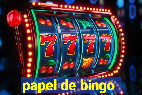 papel de bingo