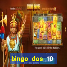 bingo dos 10 mandamentos da lei de deus