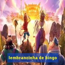 lembrancinha de bingo