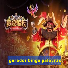 gerador bingo palavras
